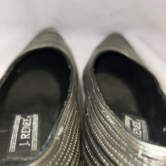 J.Renee Black/Gold Heels size 7M - Picture 8 of 8